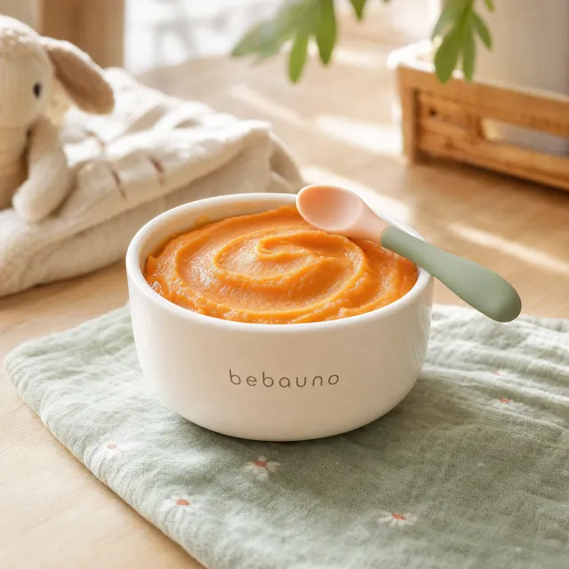 A bowl of carrot purée